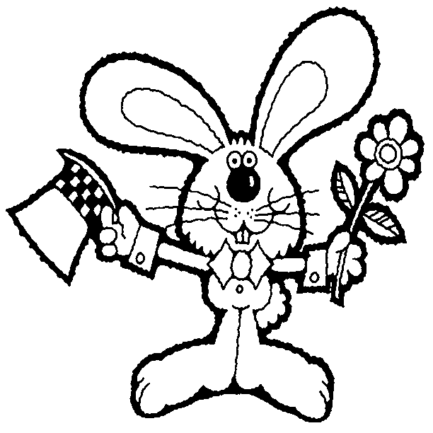 happy easter pictures to color. Easter Bunny. Color this happy
